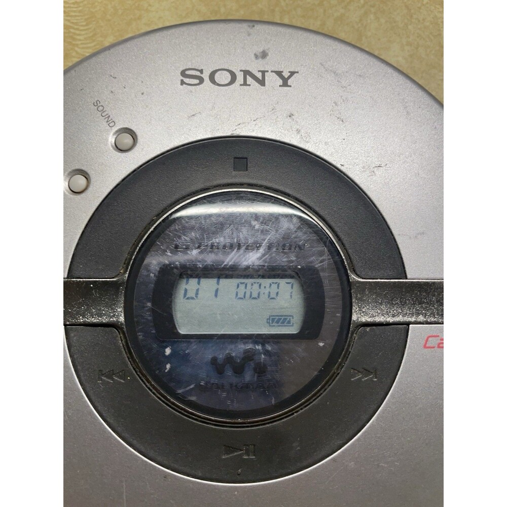 SONY Silver CD Walkman Discman D-EJ106CK Portable Player Mega Bass Car ready